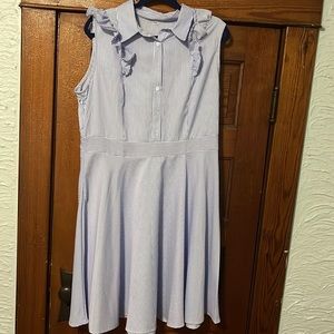 Dress blue and white stripe